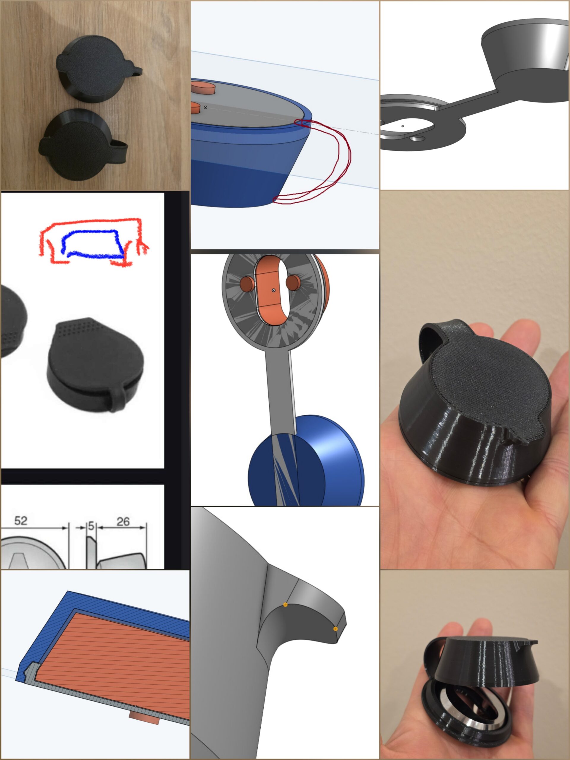 Eritellimusdetailide 3D-mudelid ja valmis prindid