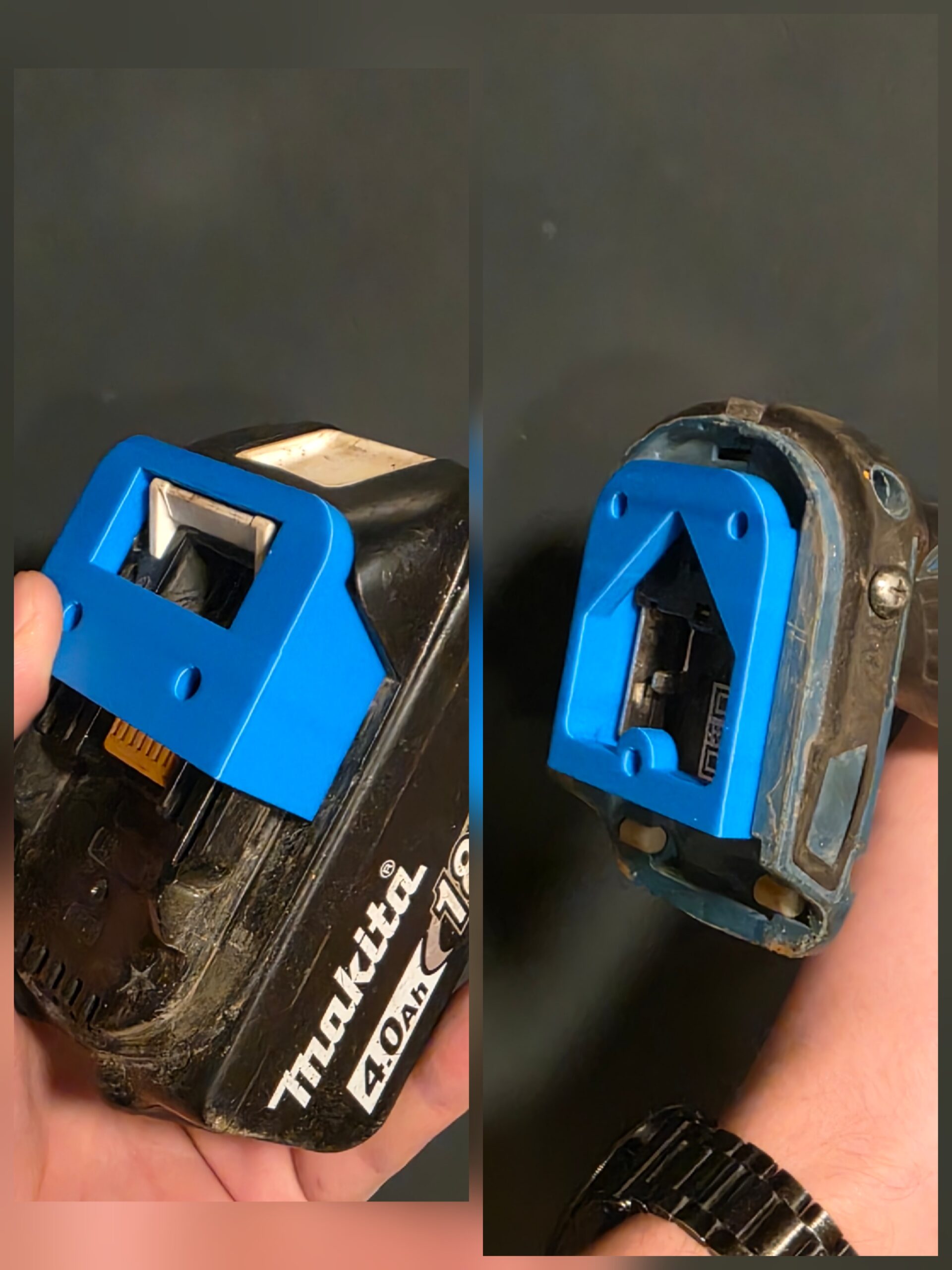 Sinine adapter Makita aku hoidik ja tööriista hoidik